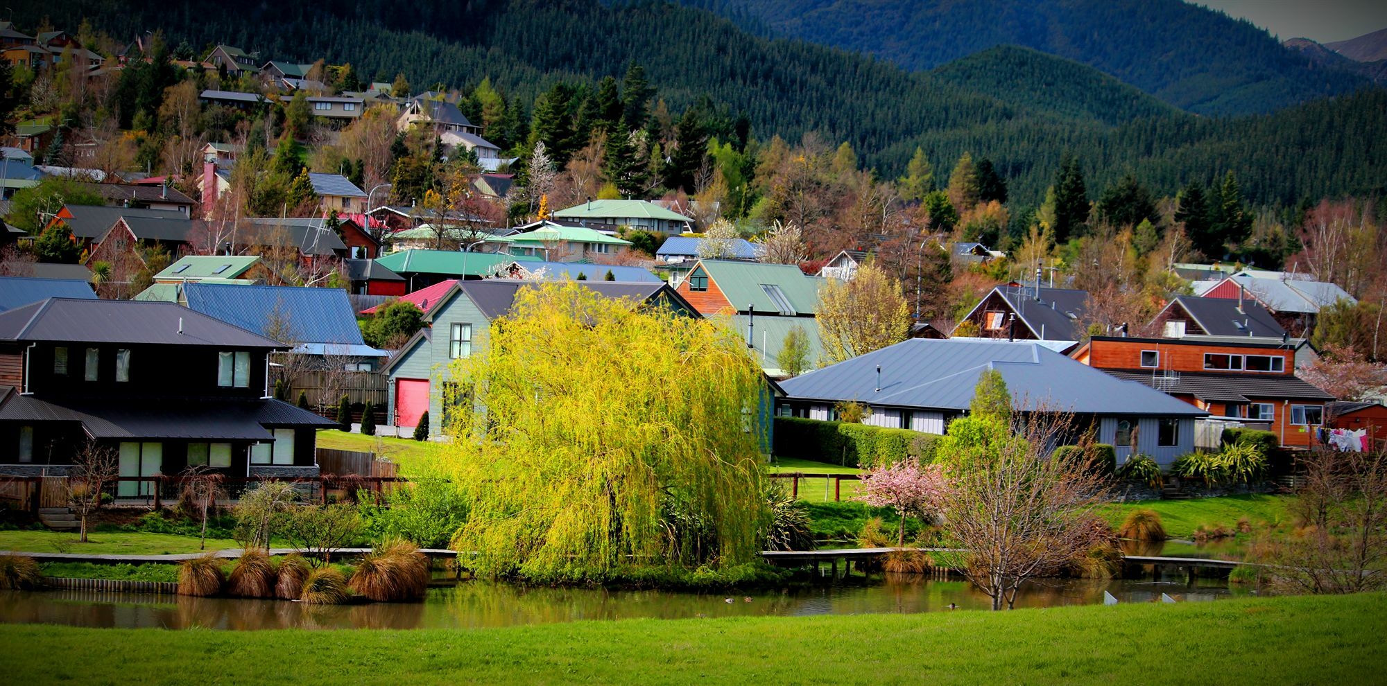 Clear Ridge Apartments Ханмер-Спрингс Экстерьер фото